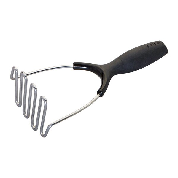 Good Cook Good Cook Touch Silver/Black Stainless Steel Potato Masher 20442 - main